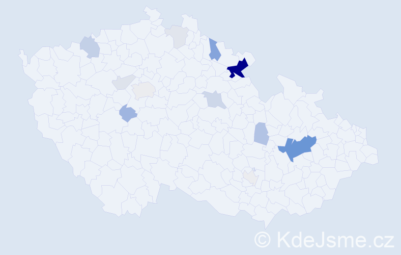 Příjmení: 'Kolisko', počet výskytů 43 v celé ČR