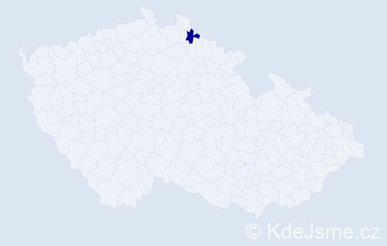 Příjmení: '"Černá Kotrbová"', počet výskytů 1 v celé ČR