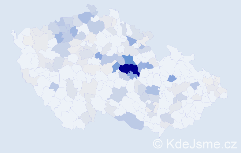 Příjmení: 'Meduna', počet výskytů 586 v celé ČR