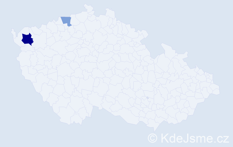 Příjmení: 'Peterlová', počet výskytů 4 v celé ČR