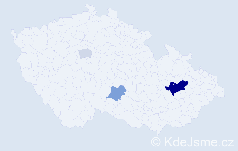 Příjmení: 'Frommer', počet výskytů 8 v celé ČR