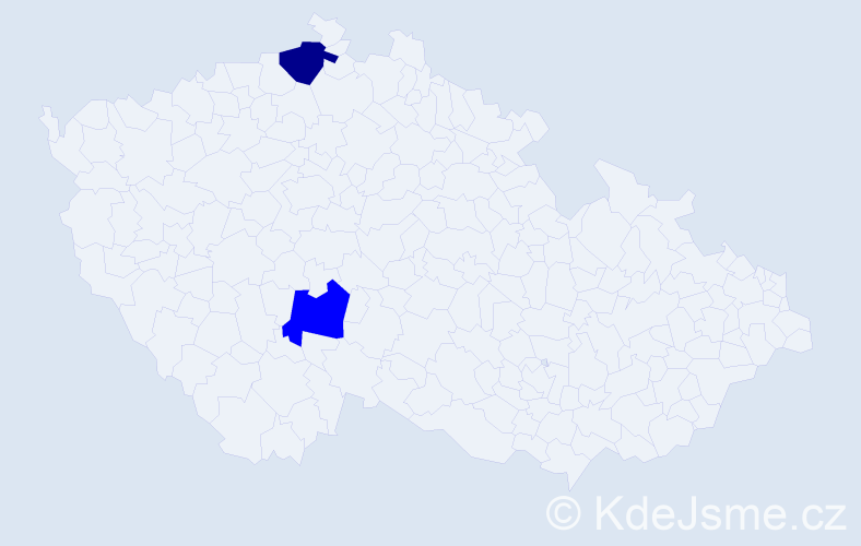 Příjmení: 'Počepka', počet výskytů 7 v celé ČR