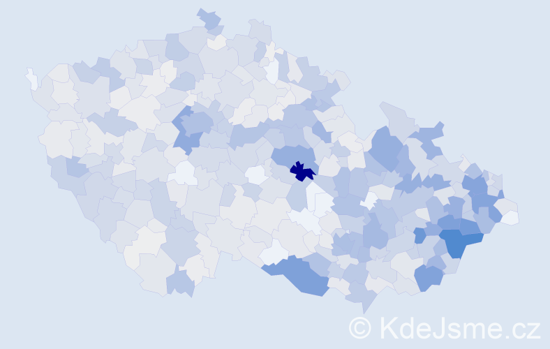 Příjmení: 'Adámková', počet výskytů 3756 v celé ČR