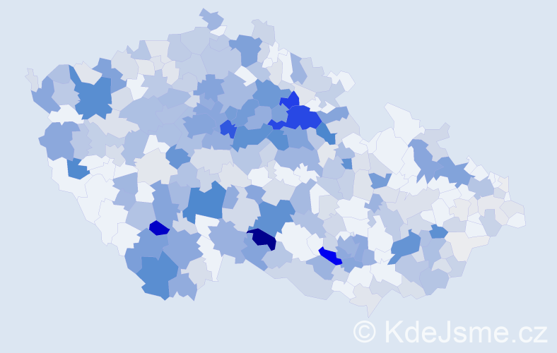 Příjmení: 'Kvasnička', počet výskytů 1317 v celé ČR