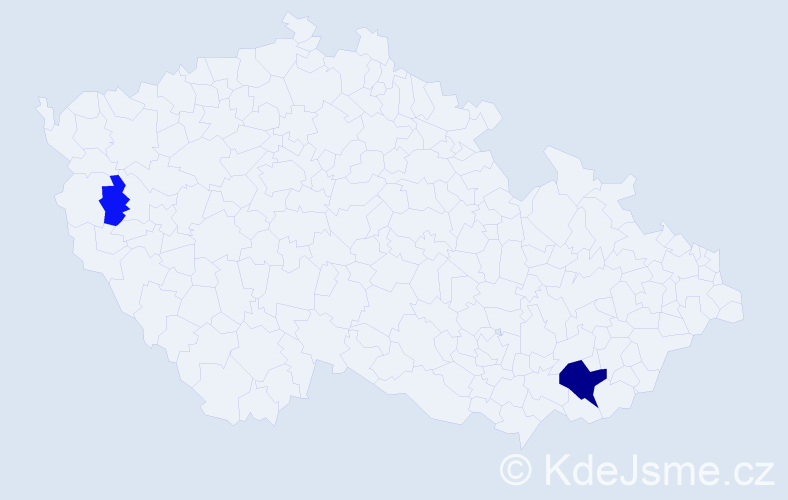 Příjmení: 'Spathová', počet výskytů 7 v celé ČR