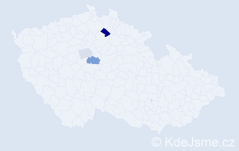 Příjmení: 'Machanská', počet výskytů 4 v celé ČR