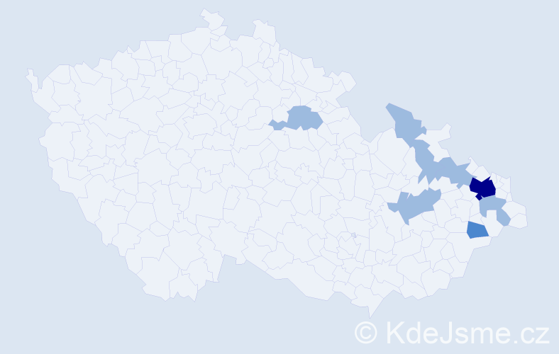 Příjmení: 'Repáková', počet výskytů 12 v celé ČR