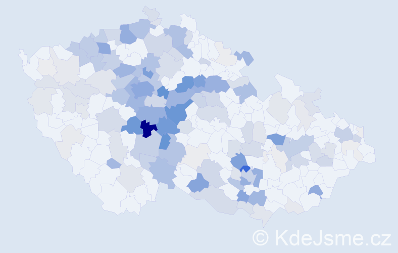 Příjmení: 'Havlínová', počet výskytů 685 v celé ČR