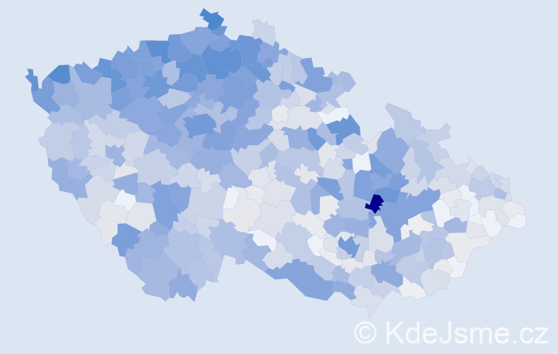 Příjmení: 'Müller', počet výskytů 4766 v celé ČR