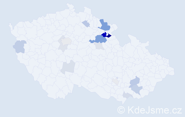 Příjmení: 'Vyhlídová', počet výskytů 36 v celé ČR