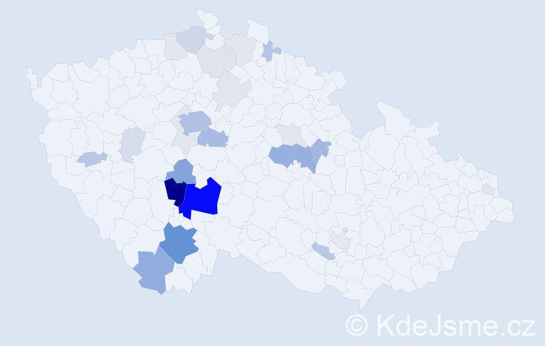 Příjmení: 'Kotašková', počet výskytů 107 v celé ČR