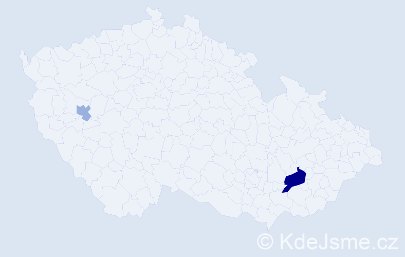 Příjmení: 'Karoľová', počet výskytů 4 v celé ČR