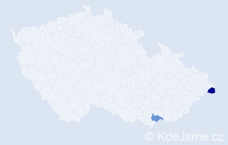 Příjmení: 'Floyd', počet výskytů 2 v celé ČR