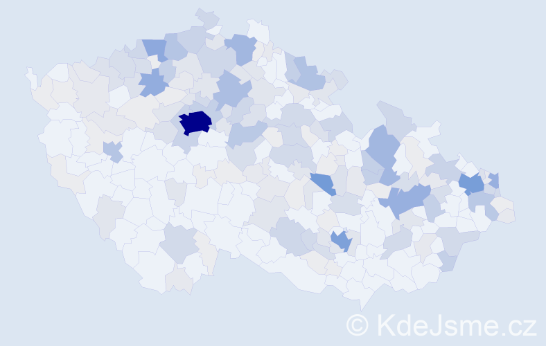 Příjmení: 'Dittrich', počet výskytů 760 v celé ČR