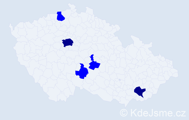 Příjmení: 'Strapec', počet výskytů 7 v celé ČR