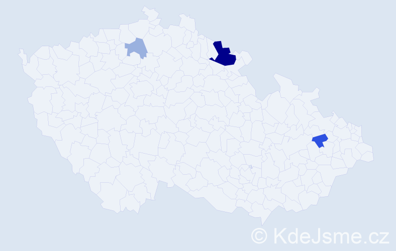 Příjmení: 'Szalata', počet výskytů 8 v celé ČR