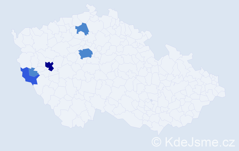 Příjmení: 'Kust', počet výskytů 14 v celé ČR