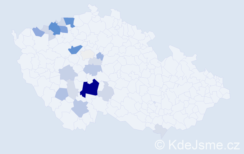 Příjmení: 'Fauová', počet výskytů 84 v celé ČR