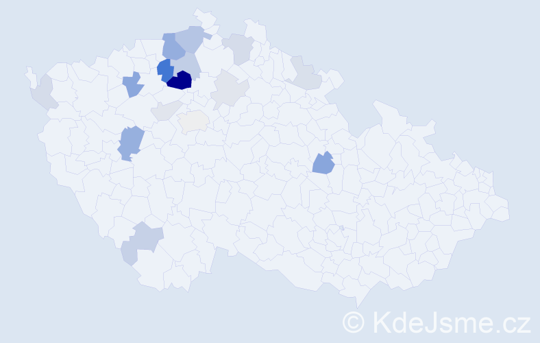 Příjmení: 'Fenglová', počet výskytů 43 v celé ČR