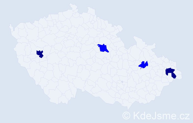 Příjmení: 'Hromulák', počet výskytů 6 v celé ČR