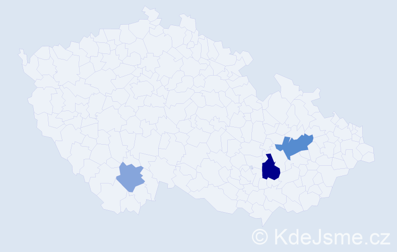 Příjmení: 'Mayrwögerová', počet výskytů 5 v celé ČR