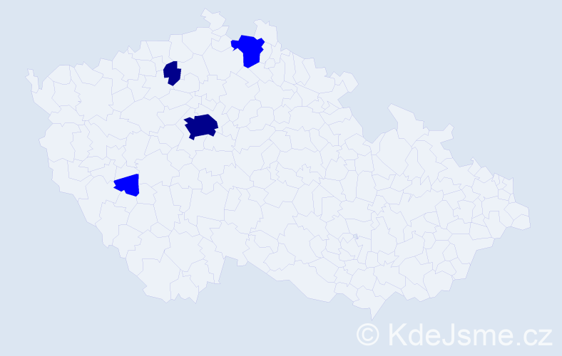 Příjmení: 'Karpiuk', počet výskytů 6 v celé ČR