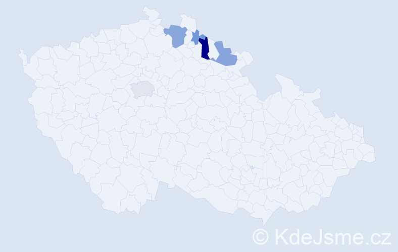 Příjmení: 'Langhamrová', počet výskytů 12 v celé ČR