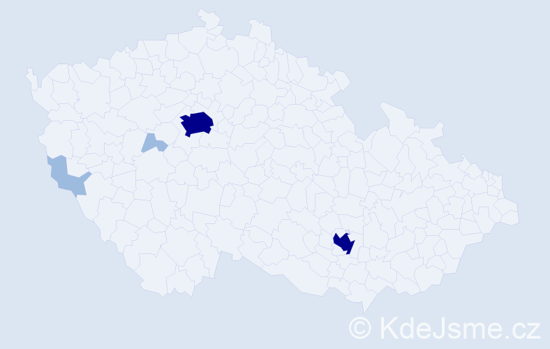 Příjmení: 'Placheta', počet výskytů 10 v celé ČR