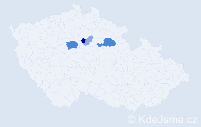 Příjmení: 'Firbacherová', počet výskytů 13 v celé ČR