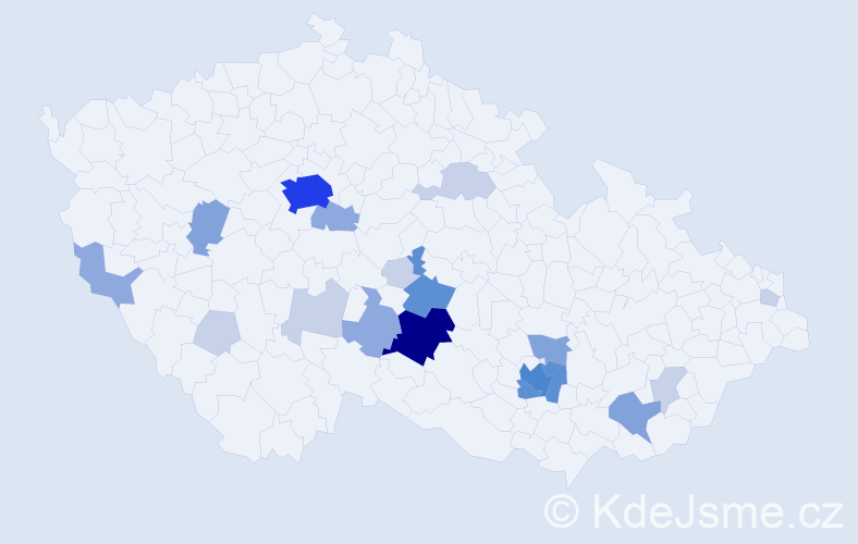Příjmení: 'Michelfeit', počet výskytů 57 v celé ČR