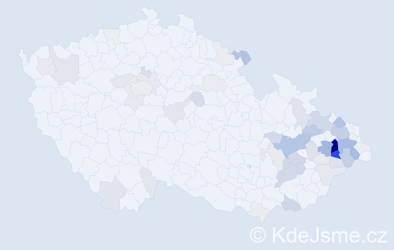 Příjmení: 'Lichnovský', počet výskytů 243 v celé ČR