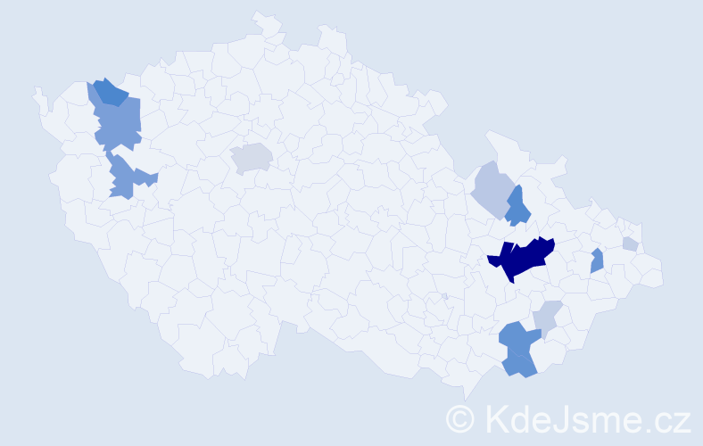 Příjmení: 'Malúš', počet výskytů 39 v celé ČR