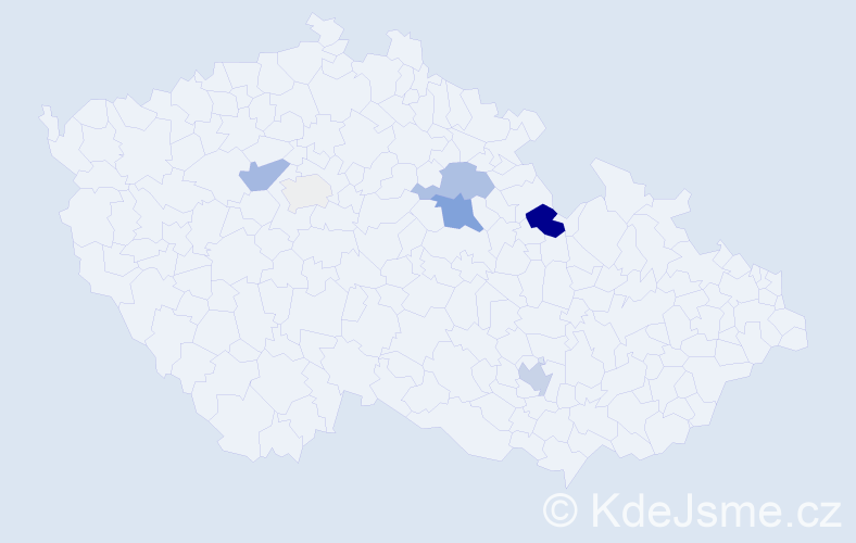 Příjmení: 'Leuchter', počet výskytů 22 v celé ČR
