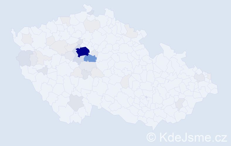 Příjmení: 'Lehovec', počet výskytů 165 v celé ČR