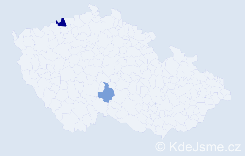 Příjmení: 'Koso', počet výskytů 4 v celé ČR