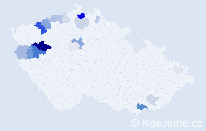 Příjmení: 'Fillinger', počet výskytů 42 v celé ČR