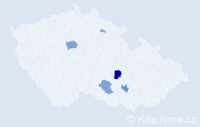Příjmení: 'Lupoměchová', počet výskytů 16 v celé ČR