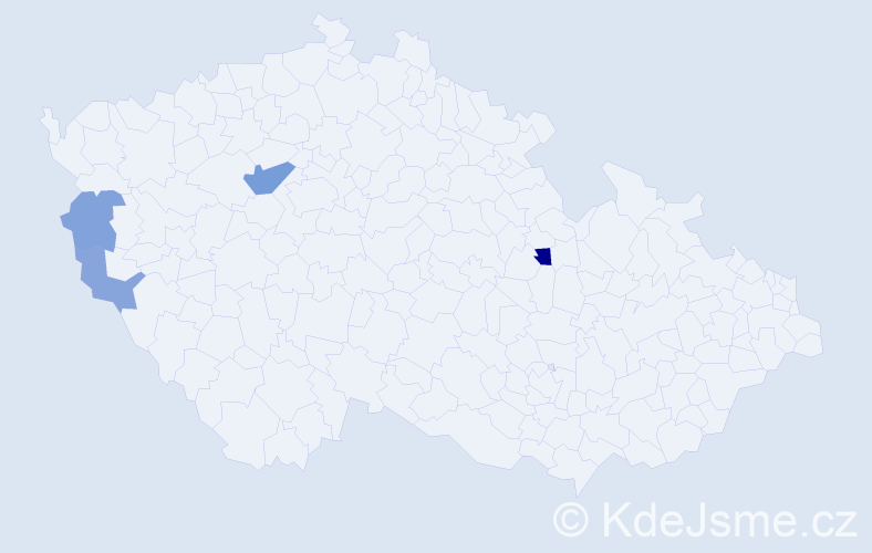 Příjmení: 'Dolínský', počet výskytů 7 v celé ČR