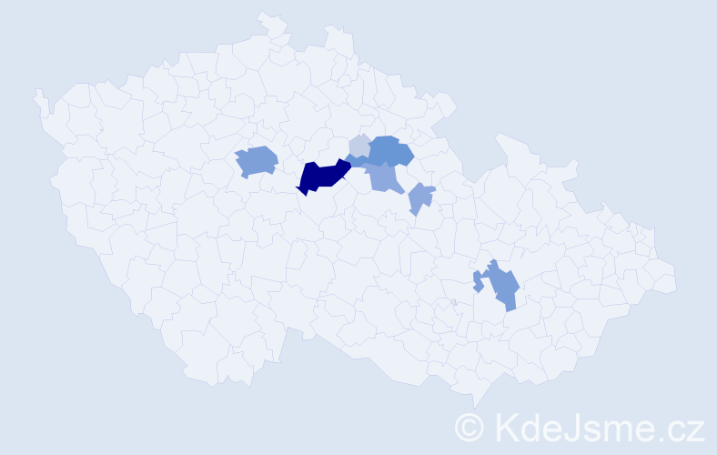 Příjmení: 'Louman', počet výskytů 26 v celé ČR