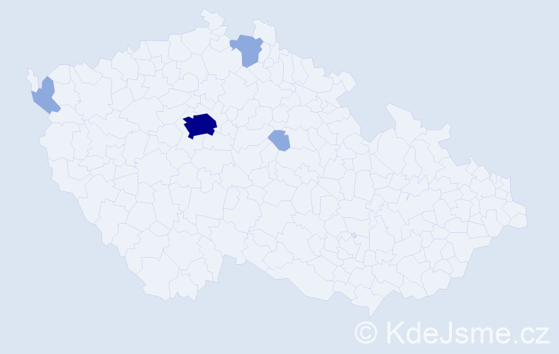 Příjmení: 'Ganea', počet výskytů 10 v celé ČR