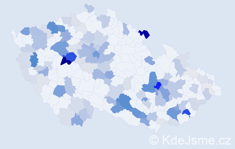 Příjmení: 'Abrahámová', počet výskytů 363 v celé ČR