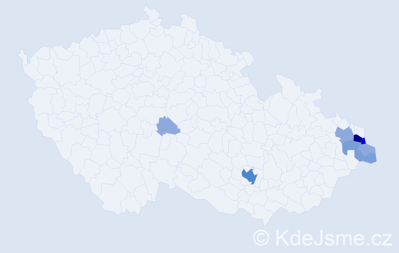 Příjmení: 'Hlisnikowski', počet výskytů 23 v celé ČR