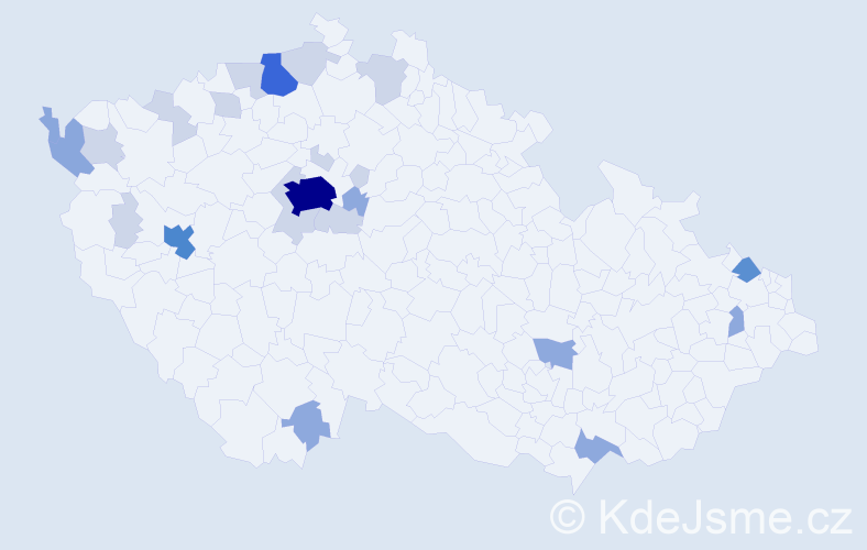 Příjmení: 'Bernhardtová', počet výskytů 62 v celé ČR