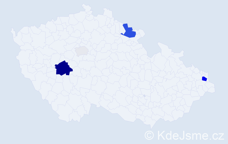 Příjmení: 'Čípelová', počet výskytů 14 v celé ČR