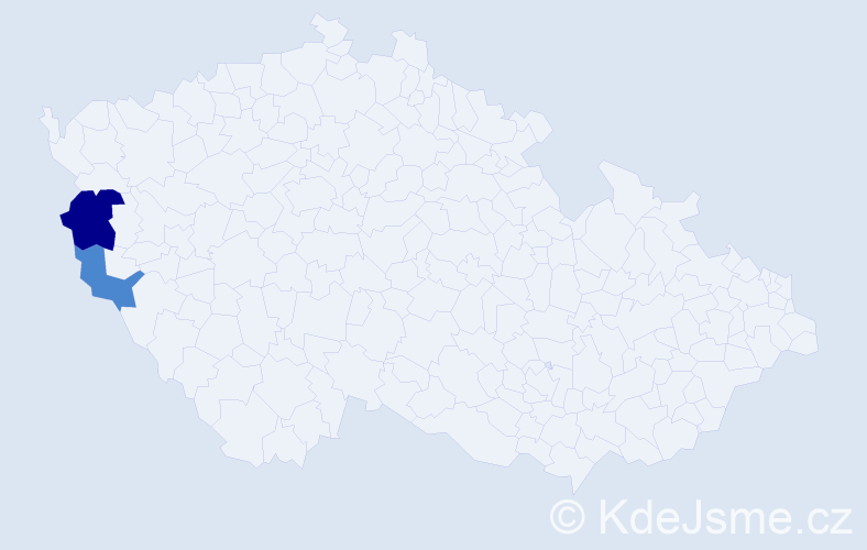 Příjmení: 'Gavrilă', počet výskytů 4 v celé ČR