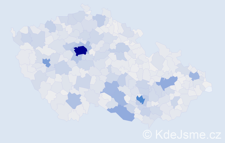 Příjmení: 'Fialová', počet výskytů 9448 v celé ČR