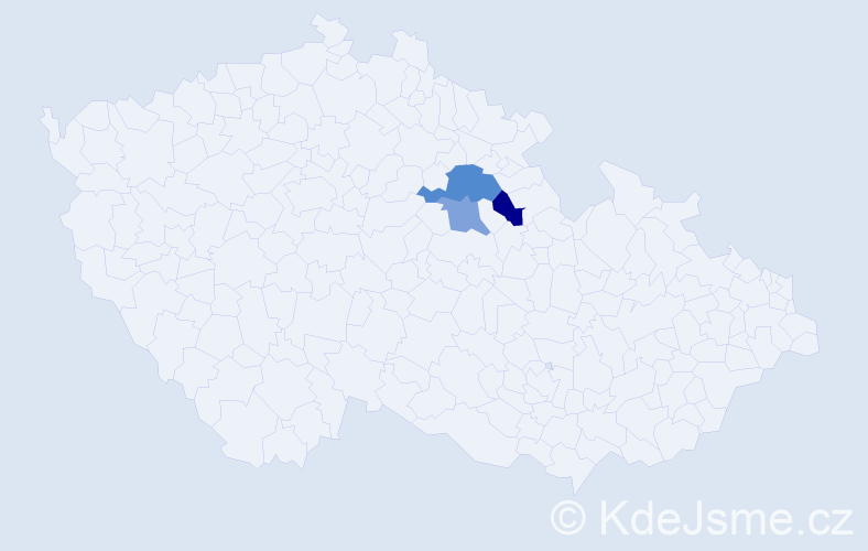 Příjmení: 'Kudiveisová', počet výskytů 4 v celé ČR