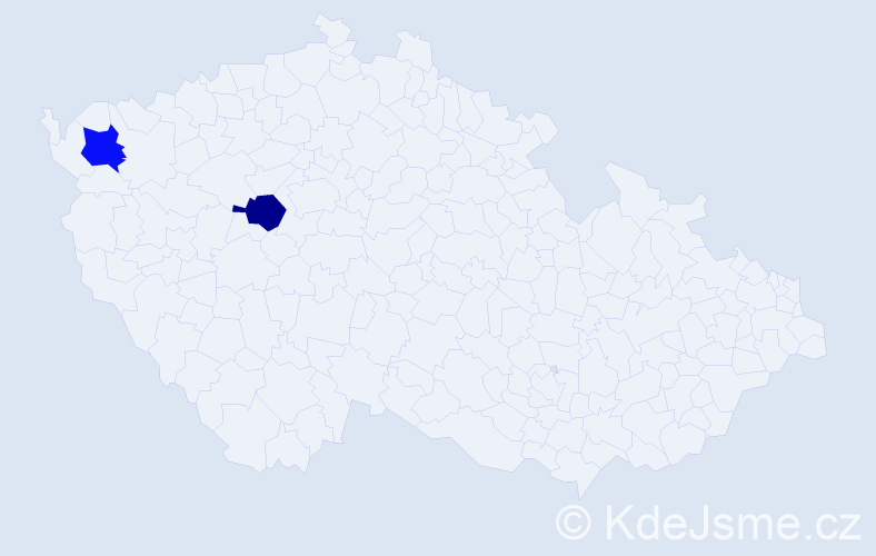 Příjmení: 'Wackenreuther', počet výskytů 4 v celé ČR
