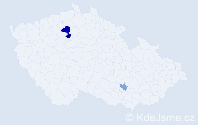 Příjmení: 'Cerevatov', počet výskytů 4 v celé ČR