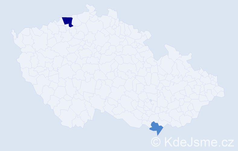 Příjmení: 'Karpova', počet výskytů 4 v celé ČR